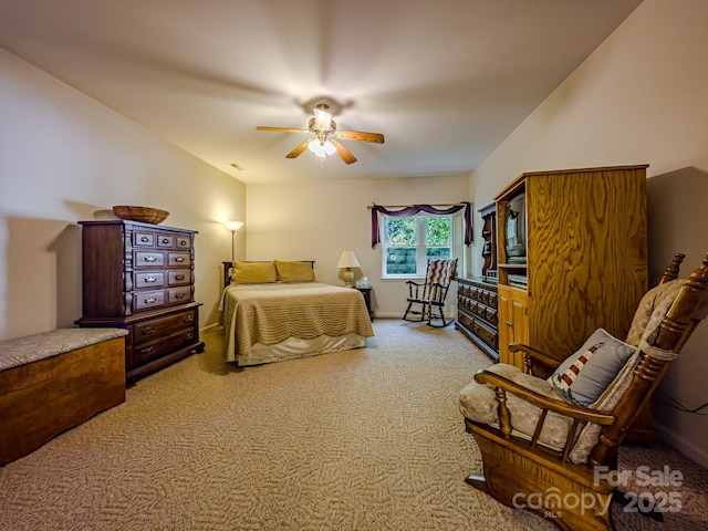 164 Forest Ridge Dr, Rutherfordton, NC 28139 - carpeted bedroom with ceiling fan