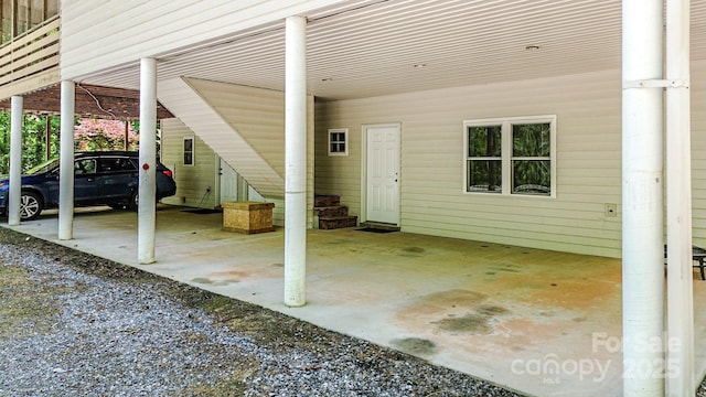164 Forest Ridge Dr, Rutherfordton, NC 28139 - view of patio / terrace with driveway and a carport