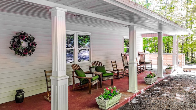 164 Forest Ridge Dr, Rutherfordton, NC 28139 - view of patio / terrace featuring covered porch