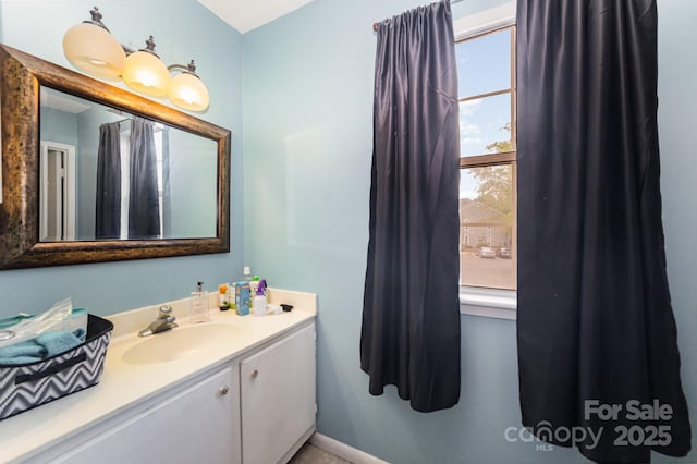bathroom featuring vanity
