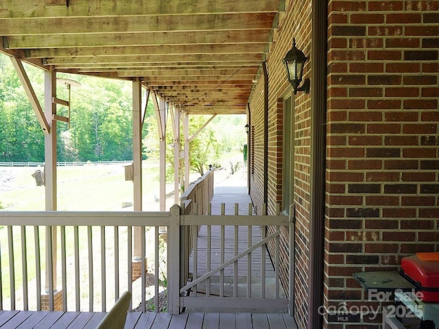 view of wooden terrace