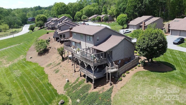 bird's eye view featuring a residential view