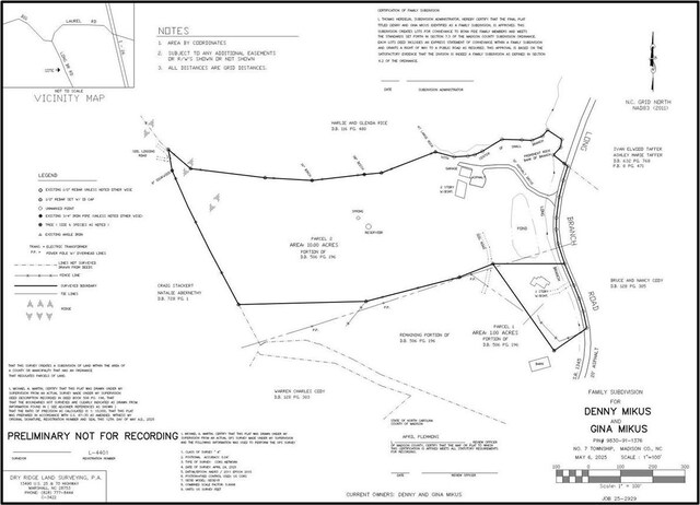 1104 Long Branch Rd, Mars Hill, NC 28754 - survey map / technical document