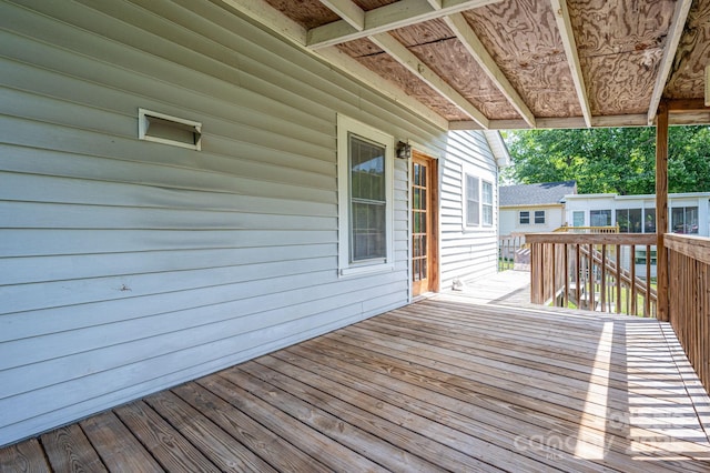 406 Arrowood St SE, Lenoir, NC 28645 - view of wooden terrace
