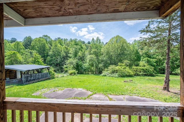 406 Arrowood St SE, Lenoir, NC 28645 - view of yard featuring a view of trees