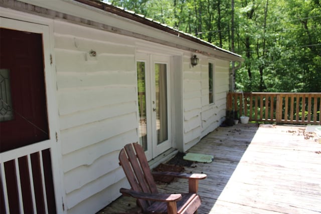 view of deck