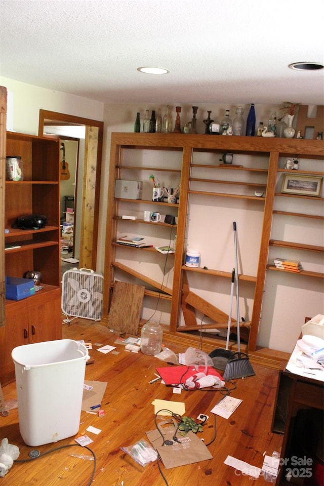 interior space featuring wood finished floors