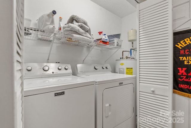 120 Cloverleaf Ln, Asheville, NC 28803 - laundry area with washer and dryer and water heater