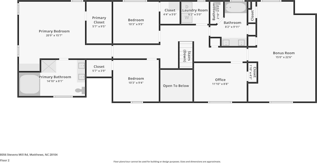 8056 Stevens Mill Rd, Matthews, NC 28104 - view of property floor plan