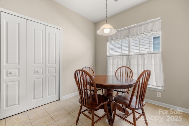16291 Raven Crest Dr, Indian Land, SC 29707 - dining space featuring baseboards and light tile patterned flooring