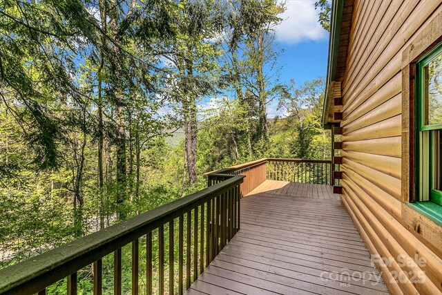 41 Log Cabin Dr, Maggie Valley, NC 28751 - view of deck