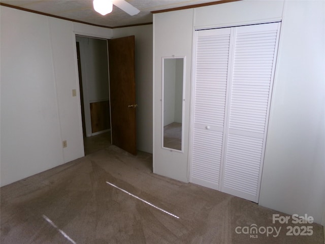 44716 Gold Branch Rd, Richfield, NC 28137 - unfurnished bedroom with carpet flooring and ornamental molding