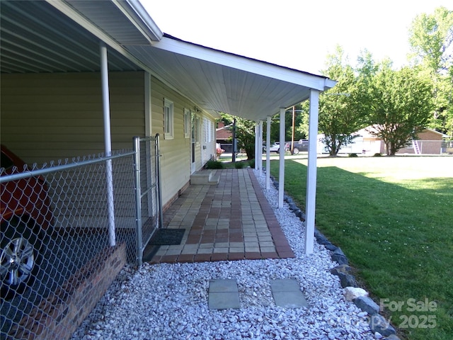 44716 Gold Branch Rd, Richfield, NC 28137 - exterior space featuring a patio and fence