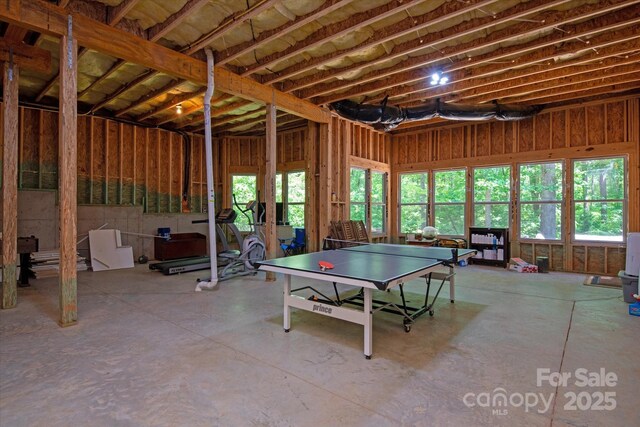 view of rec room