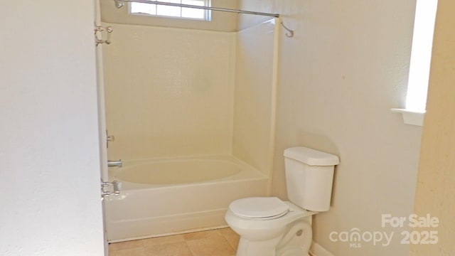 1367 Springview Ct, Rock Hill, SC 29732 - bathroom featuring tile patterned flooring, toilet, and shower / bath combination