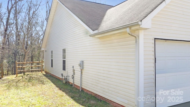 1367 Springview Ct, Rock Hill, SC 29732 - view of property exterior with roof with shingles, a garage, and fence