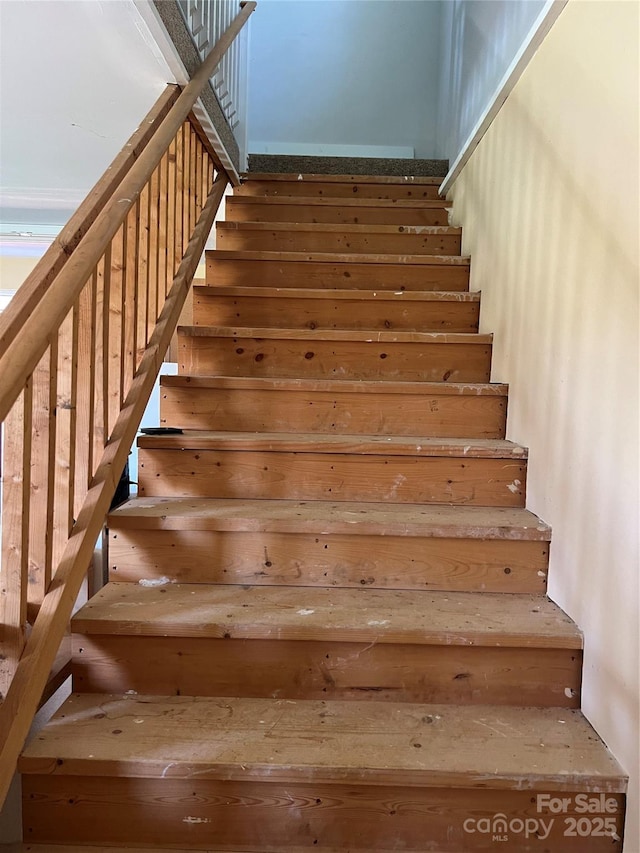 view of stairway