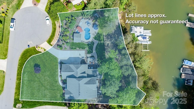 birds eye view of property