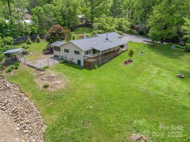 128 Summer Haven Rd, Swannanoa, NC 28778 - view from above of property