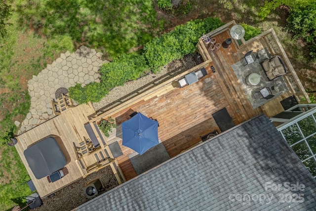 view of subject property