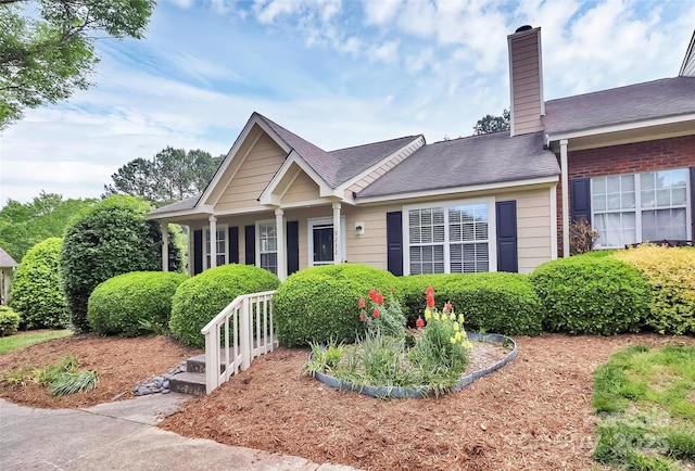 9232 Four Mile Creek Rd, Charlotte, NC 28277 - view of front of home with a chimney