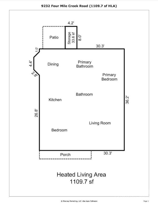 9232 Four Mile Creek Rd, Charlotte, NC 28277 - plan