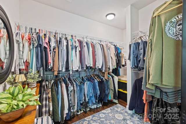 9 Oak Mountain Dr, Leicester, NC 28748 - walk in closet featuring wood finished floors