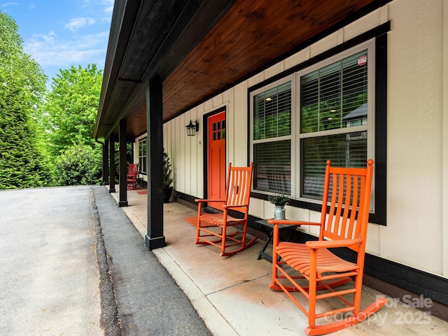 12 Martin Valley Rd, Swannanoa, NC 28778 - view of patio / terrace with covered porch