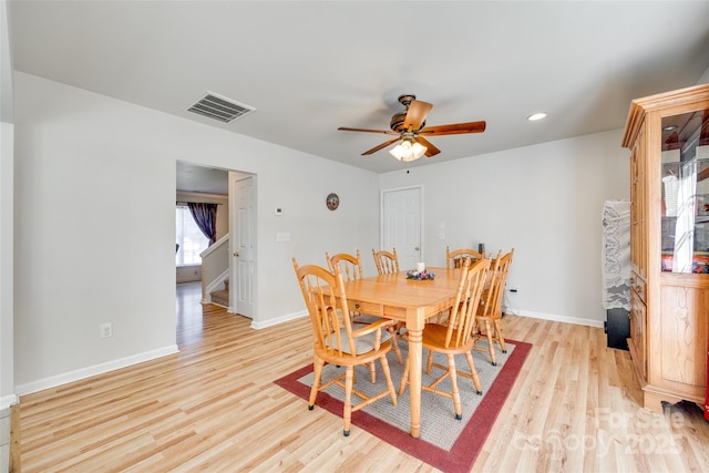 1605 Tate Rd Unit 258, Rock Hill, SC 29732 - dining room featuring light wood finished floors, ceiling fan, baseboards, and recessed lighting