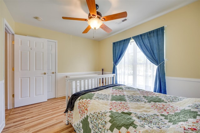 1605 Tate Rd Unit 258, Rock Hill, SC 29732 - bedroom with wood finished floors and ceiling fan