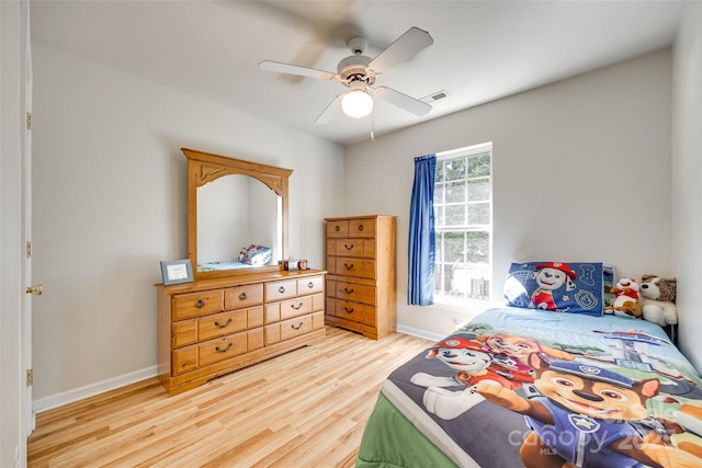 1605 Tate Rd Unit 258, Rock Hill, SC 29732 - bedroom featuring light wood-type flooring, baseboards, and ceiling fan