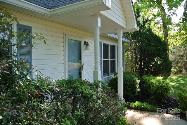 177 Line Dr, Forest City, NC 28043 - view of home's exterior with a shingled roof