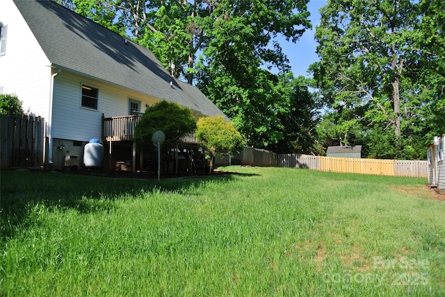 177 Line Dr, Forest City, NC 28043 - view of yard with a fenced backyard