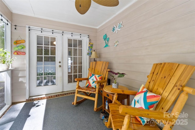 6736 Raeburn Ln, Charlotte, NC 28227 - sunroom with french doors