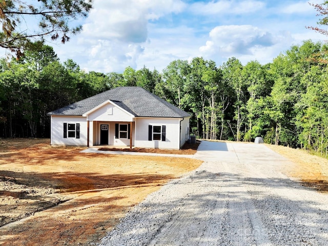 1247 Beltline Rd Unit 1, Chester, SC 29706 - view of front of property featuring driveway, a porch, and a shingled roof