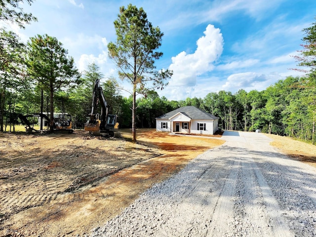 1247 Beltline Rd Unit 1, Chester, SC 29706 - view of front of house with driveway and a view of trees
