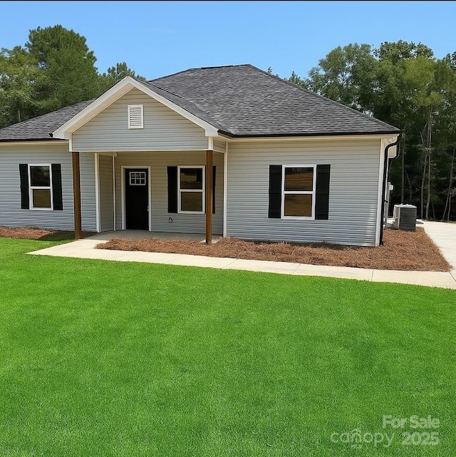 1247 Beltline Rd Unit 1, Chester, SC 29706 - ranch-style home with a front lawn, roof with shingles, and covered porch
