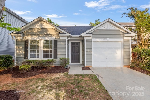 7616 Monarch Birch Ln, Charlotte, NC 28215 - ranch-style house with concrete driveway and a garage