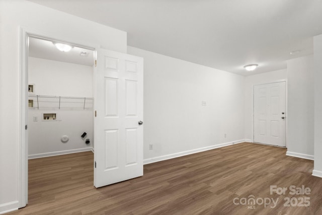 7616 Monarch Birch Ln, Charlotte, NC 28215 - unfurnished room featuring baseboards and wood finished floors