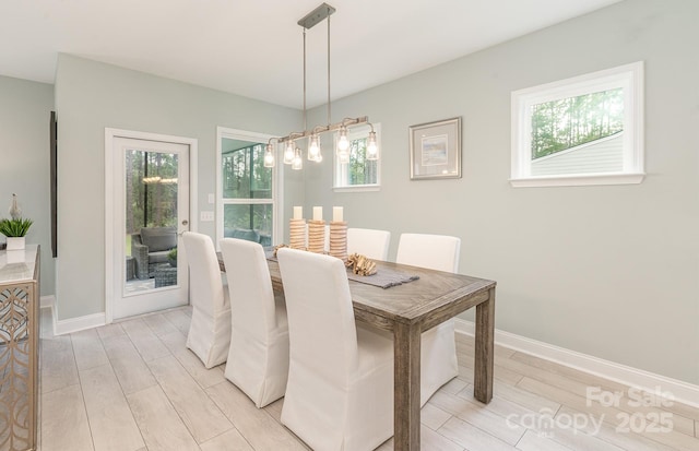 2008 Waxhaw Crossing Dr, Waxhaw, NC 28173 - dining space with baseboards and wood finish floors