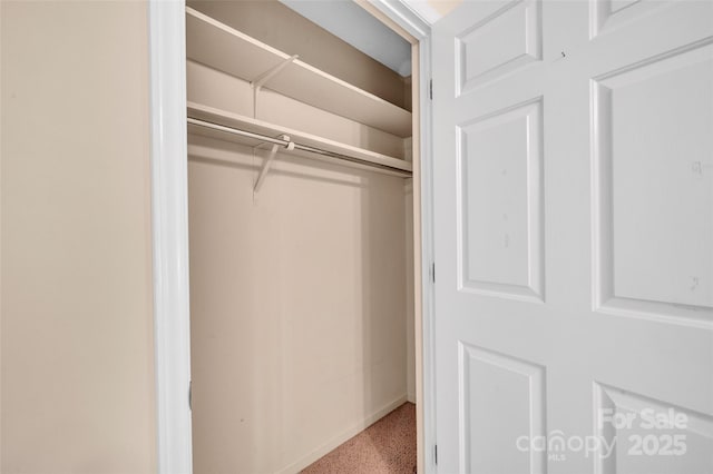 view of closet