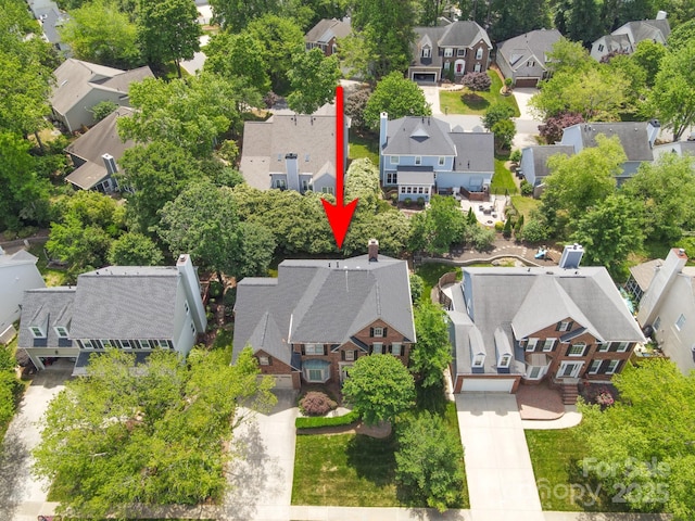 21203 Harken Dr, Cornelius, NC 28031 - bird's eye view featuring a residential view