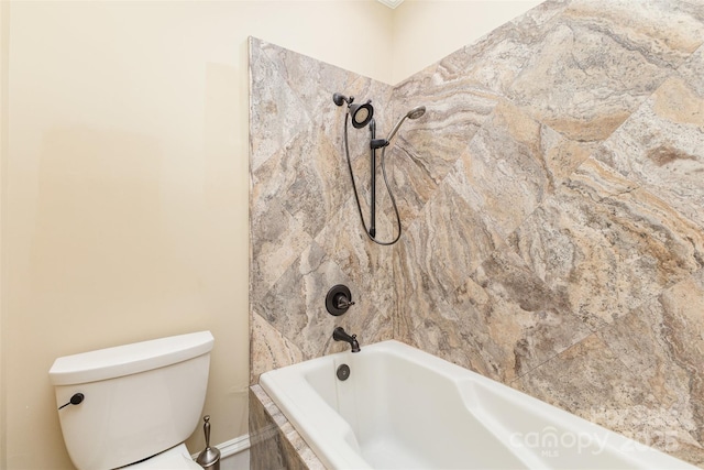 277 Tradition Dr, Mount Gilead, NC 27306 - full bath featuring toilet and tiled shower / bath