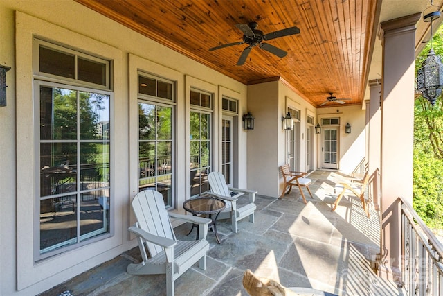 277 Tradition Dr, Mount Gilead, NC 27306 - view of patio / terrace with a ceiling fan