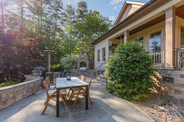 277 Tradition Dr, Mount Gilead, NC 27306 - view of patio featuring outdoor dining space