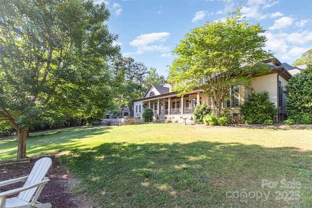 277 Tradition Dr, Mount Gilead, NC 27306 - view of yard with a porch