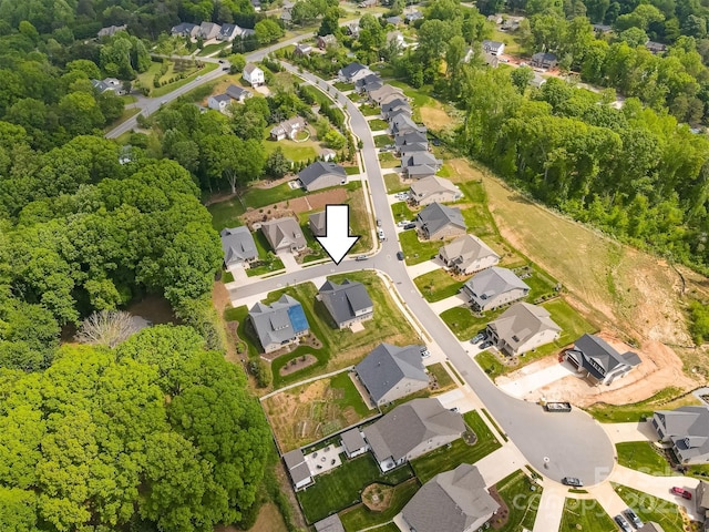 drone / aerial view featuring a residential view