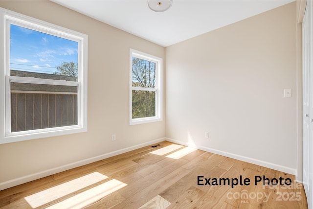 4 Chestnut Ridge Ave, Asheville, NC 28804 - spare room with baseboards, wood finished floors, and visible vents