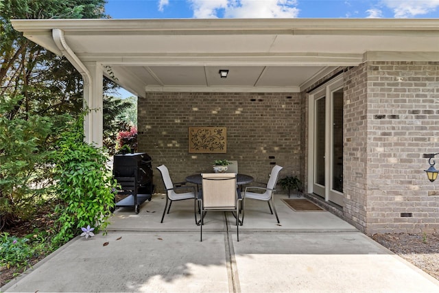 view of patio / terrace with outdoor dining area