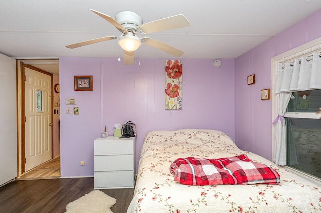 6804 Lineberger Rd, Denver, NC 28037 - bedroom featuring wood finished floors and a ceiling fan